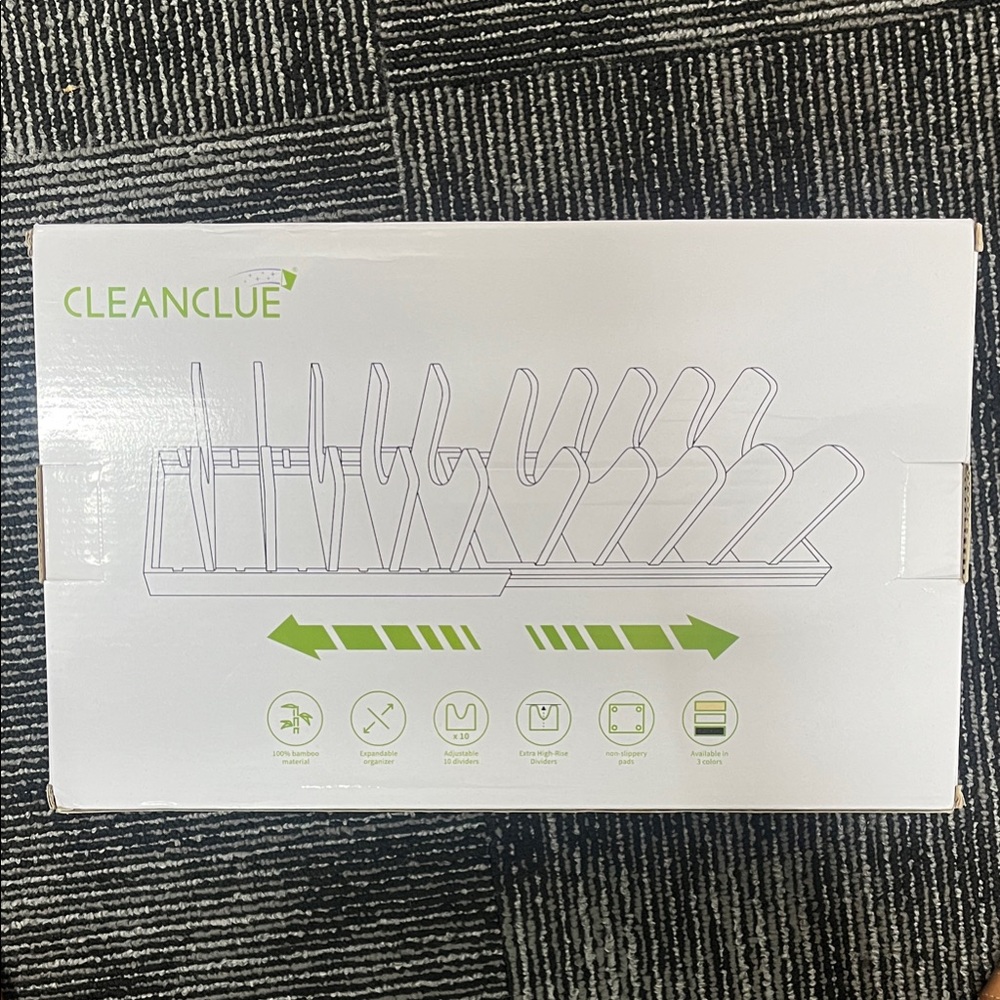 Bamboo pots and pan organizer